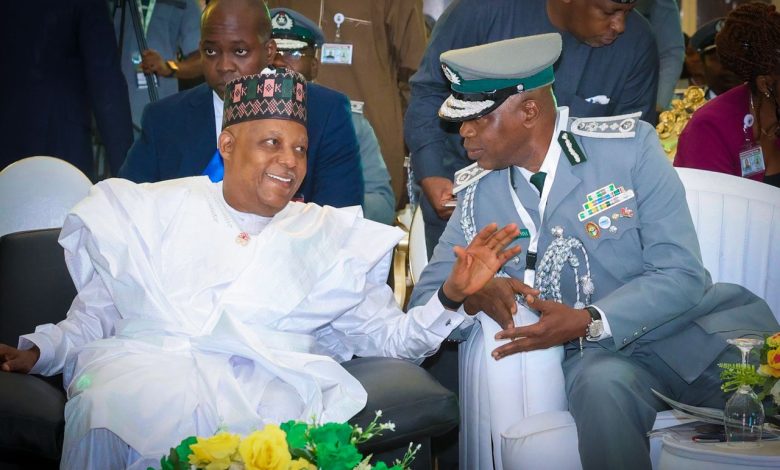 Vice President Kasheem Shettima with the Comptroller-General of the Nigeria Customs Service at the ongoing C-PACT Summit in Abuja